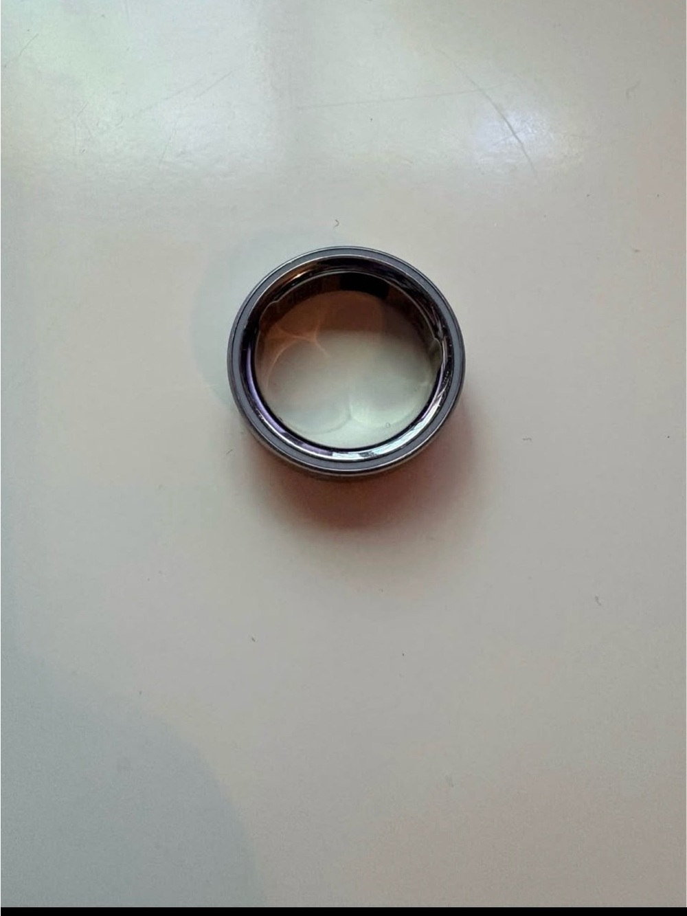 Oura Brushed Silver Smart Ring - size 9